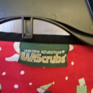 Christmas scrub top